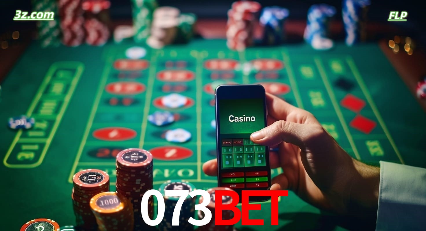 Cassino online móvel 073bet com apostas em roleta e fichas de pôquer