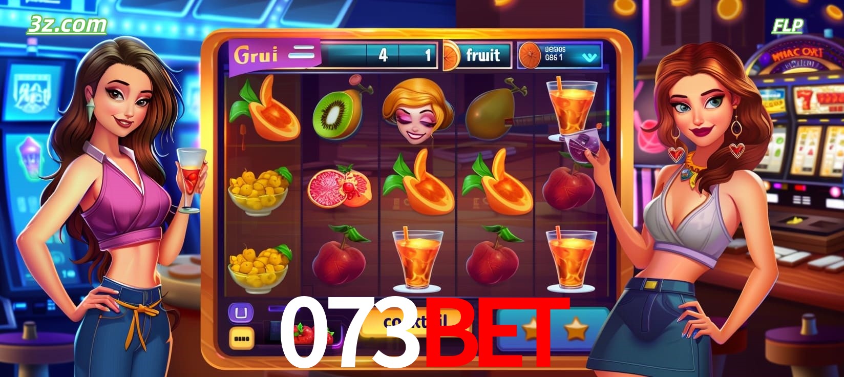 073bet cassino online com caça-níqueis de frutas e coquetéis coloridos