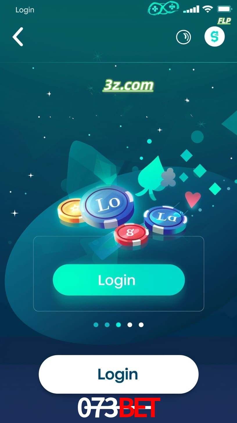 Login no aplicativo de cassino online 073bet Brasil com bônus de boas-vindas